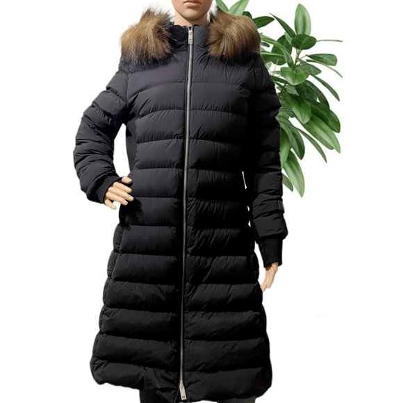 NWT BURBERRY Newbridge Fur-trimmed Quilted Coat - Picture 11 of 13
